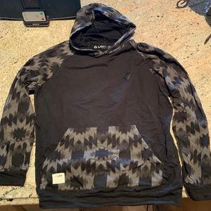 Surf sweatshirt black/grey design.